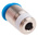 Festo QS Series Straight Threaded Adaptor, R 1/8 Male to Push In 6 mm, Threaded-to-Tube Connection Style, 153318