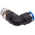 Festo QS Series Elbow Threaded Adaptor, R 3/8 Male to Push In 10 mm, Threaded-to-Tube Connection Style, 153052