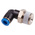 Festo QS Series Elbow Threaded Adaptor, R 3/8 Male to Push In 6 mm, Threaded-to-Tube Connection Style, 190660