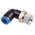Festo QS Series Elbow Threaded Adaptor, R 3/8 Male to Push In 8 mm, Threaded-to-Tube Connection Style, 153050