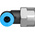 Festo QS Series Elbow Threaded Adaptor, G 1/4 Female to Push In 6 mm, Threaded-to-Tube Connection Style, 153275