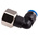 Festo QS Series Elbow Threaded Adaptor, G 1/4 Female to Push In 6 mm, Threaded-to-Tube Connection Style, 153275