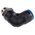 Festo QS Series Elbow Threaded Adaptor, G 3/8 Male to Push In 12 mm, Threaded-to-Tube Connection Style, 186124