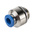 Festo QS Series Straight Threaded Adaptor, G 1/4 Male to Push In 6 mm, Threaded-to-Tube Connection Style, 186108