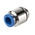 Festo QS Series Straight Threaded Adaptor, G 1/4 Male to Push In 8 mm, Threaded-to-Tube Connection Style, 186110