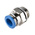 Festo QS Series Straight Threaded Adaptor, G 3/8 Male to Push In 10 mm, Threaded-to-Tube Connection Style, 186102