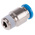 Festo QS Series Straight Threaded Adaptor, R 1/8 Male to Push In 6 mm, Threaded-to-Tube Connection Style, 153013