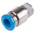 Festo QS Series Straight Threaded Adaptor, R 1/8 Male to Push In 6 mm, Threaded-to-Tube Connection Style, 153013