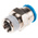 Festo QS Series Straight Threaded Adaptor, R 3/8 Male to Push In 12 mm, Threaded-to-Tube Connection Style, 153009