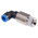 Festo QS Series Elbow Threaded Adaptor, R 1/2 Male to Push In 10 mm, Threaded-to-Tube Connection Style, 190664