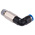 Festo QS Series Elbow Threaded Adaptor, R 1/8 Male to Push In 4 mm, Threaded-to-Tube Connection Style, 153076