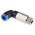 Festo QS Series Elbow Threaded Adaptor, R 3/8 Male to Push In 10 mm, Threaded-to-Tube Connection Style, 153083