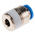 Festo QS Series Straight Threaded Adaptor, R 3/8 Male to Push In 8 mm, Threaded-to-Tube Connection Style, 153017