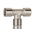Norgren 16 Series Tee Threaded Adaptor, G 1/8 Female to G 1/8 Female, Threaded Connection Style, 16062