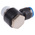 Festo QS Series Elbow Threaded Adaptor, R 1/2 Male to Push In 12 mm, Threaded-to-Tube Connection Style, 153095