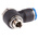 Festo QS Series Elbow Threaded Adaptor, G 1/4 Male to Push In 10 mm, Threaded-to-Tube Connection Style, 186143