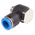Festo QS Series Elbow Threaded Adaptor, G 1/4 Male to Push In 10 mm, Threaded-to-Tube Connection Style, 186143