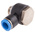 Festo QS Series Elbow Threaded Adaptor, G 3/8 Male to Push In 10 mm, Threaded-to-Tube Connection Style, 186144