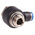 Festo QS Series Elbow Threaded Adaptor, G 3/8 Male to Push In 8 mm, Threaded-to-Tube Connection Style, 186142
