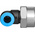 Festo QS Series Elbow Threaded Adaptor, G 3/8 Female to Push In 8 mm, Threaded-to-Tube Connection Style, 153278