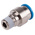 Festo QS Series Straight Threaded Adaptor, R 1/4 Male to Push In 12 mm, Threaded-to-Tube Connection Style, 190649