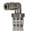 Norgren PNEUFIT 10 Series Elbow Fitting, R 1/4 Male to Push In 4 mm, Threaded-to-Tube Connection Style, 10147