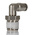 Norgren PNEUFIT 10 Series Elbow Fitting, R 1/4 Male to Push In 4 mm, Threaded-to-Tube Connection Style, 10147