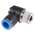 Festo QS Series Elbow Threaded Adaptor, R 1/2 Male to Push In 12 mm, Threaded-to-Tube Connection Style, 153105