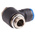 Festo QS Series Elbow Threaded Adaptor, G 1/2 Male to Push In 16 mm, Threaded-to-Tube Connection Style, 186147