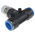 Festo QS Series Tee Threaded Adaptor, Push In 16 mm to Push In 16 mm, Threaded-to-Tube Connection Style, 153116