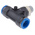 Festo QS Series Tee Threaded Adaptor, Push In 16 mm to Push In 16 mm, Threaded-to-Tube Connection Style, 164959