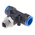 Festo QS Series Tee Threaded Adaptor, Push In 16 mm to Push In 16 mm, Threaded-to-Tube Connection Style, 164959