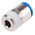 Festo QS Series Straight Threaded Adaptor, R 1/2 Male to Push In 12 mm, Threaded-to-Tube Connection Style, 153021