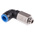 Festo QS Series Elbow Threaded Adaptor, G 1/4 Male to Push In 12 mm, Threaded-to-Tube Connection Style, 132596