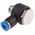 Festo QS Series Elbow Threaded Adaptor, G 1/8 Male to Push In 4 mm, Threaded-to-Tube Connection Style, 186137