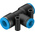 Festo QST-10-8-50 Series Tee Tube-to-Tube Adaptor, Push In 10 mm to Push In 8 mm, Tube-to-Tube Connection Style, 130822