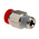 Norgren Straight Threaded Adaptor, Push In 6 mm to R 1/8, Threaded-to-Tube Connection Style