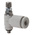 SMC AS Series Threaded Speed Controller, M3 x 0.5 Male Inlet Port x M3 x 0.5 Male Outlet Port x 4mm Tube Outlet Port