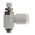 SMC AS-FG Series Threaded Speed Controller, M5 x 0.8 Male Inlet Port x M5 x 0.8 Male Outlet Port x 4mm Tube Outlet Port