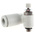 SMC AS Series Threaded Flow Regulator, M5 x 0.8 Male Inlet Port x M5 x 0.8 Male Outlet Port x 6mm Tube Outlet Port