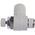 SMC AS Series Threaded Speed Controller, R 1/8 Male Inlet Port x R 1/8 Male Outlet Port x 6mm Tube Outlet Port