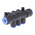 6 Outlet Ports PBT Pneumatic Manifold Tube-to-Tube Fitting, Push In 8 mm