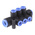 6 Outlet Ports PBT Pneumatic Manifold Tube-to-Tube Fitting, Push In 8 mm