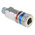 CEJN Brass, Stainless Steel Male Pneumatic Quick Connect Coupling, R 1/4 Male Threaded
