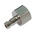 RS PRO Nickel Plated Brass Female Coupler Nipple, M5 Female Threaded