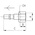 RS PRO Brass Male Coupler Nipple, G 1/4 Female 1/4in Threaded