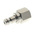 RS PRO Brass Male Coupler Nipple, G 1/8 Female 1/8in Threaded