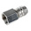 RS PRO Brass Female Pneumatic Quick Connect Coupling, G 3/8 Female Threaded