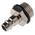 RS PRO Brass, Steel Male Pneumatic Quick Connect Coupling, G 1/2 Male Threaded
