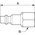 PREVOST Treated Steel Female Plug for Pneumatic Quick Connect Coupling, G 3/8 Female Threaded